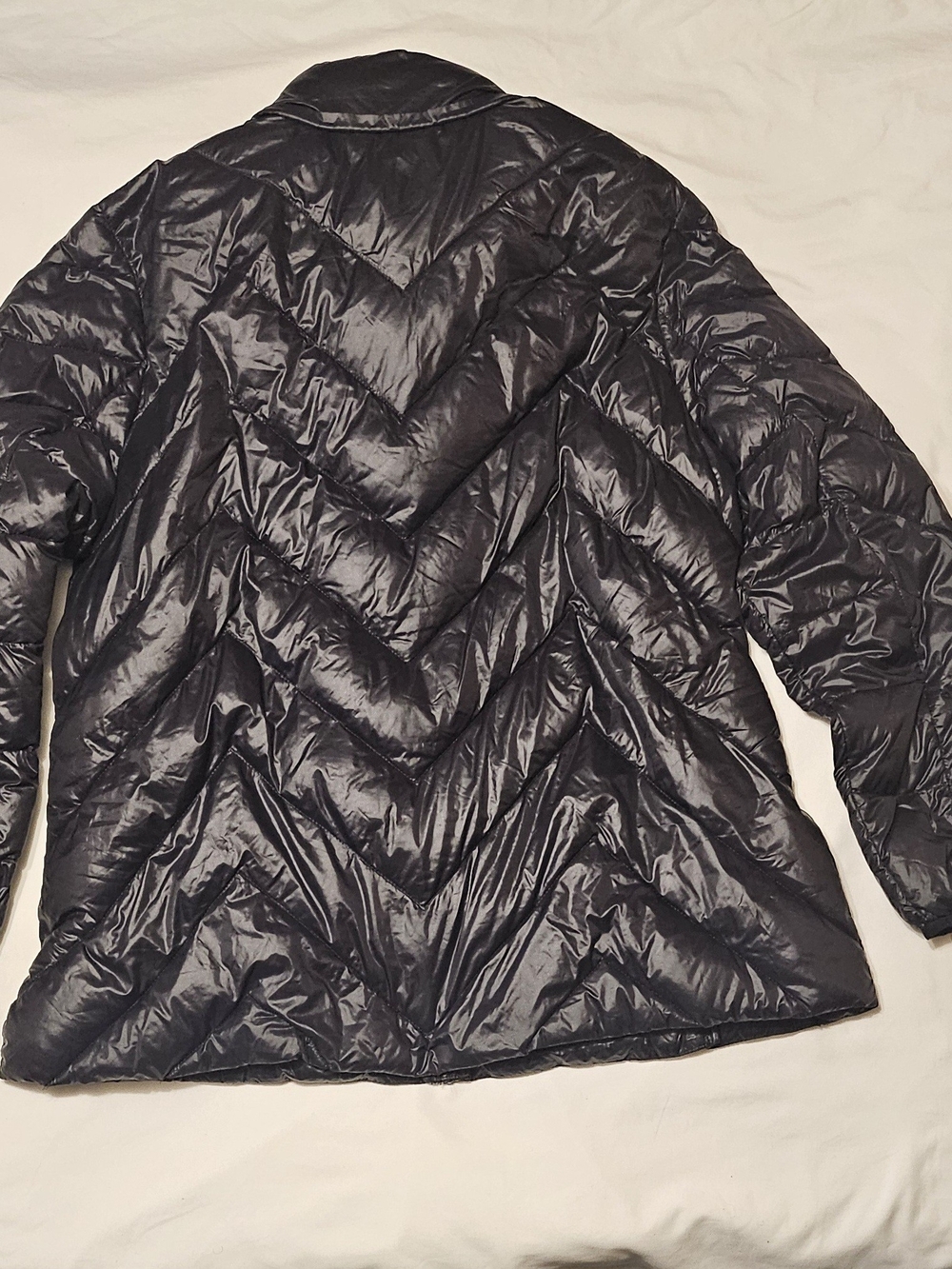 London Fog Black Packable Down Lightweight Puffer  Outerwear Gorpcore Zip Jacket - Picture 8 of 8